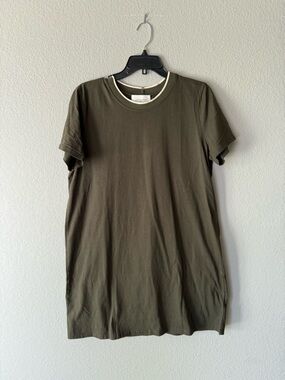 100% Cotton Pomander Place Olive Green Tshirt Dress